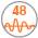 Fréquences<br>réglables<br> 48 canaux