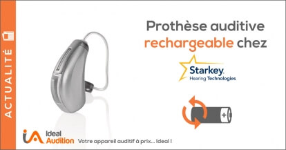 Prothèse auditives rechargeable Starkey