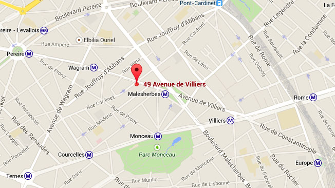 Localisation du centre Ideal Audition Paris 17